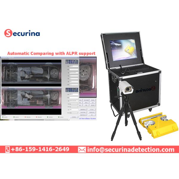 UVSS Camera Under Vehicle Inspection Equipment 100W 21in LCD RS422