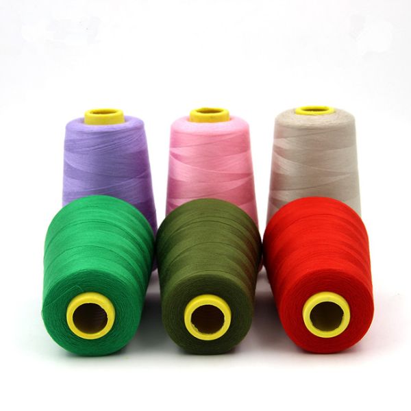 Customized Brow Red 100 Spun Polyester Sewing Thread 20S / 2 20s / 3 Count