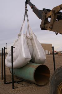 China Heavy weight builder pipeline Gravel Bulk Bag , oil industry Big Bag Two Ton on sale