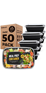 1 compartment 24OZ meal prep container