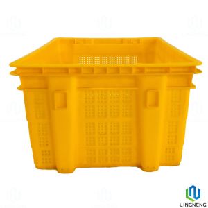 25KGS Stackable Plastic Fruit And Vegetable Crates With Label Card