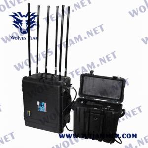 Quality 4 Bands Drone Gps Signal Jammer Rf 800/900 Mhz 3000 Meters Wifi2.4g/5.8g for sale