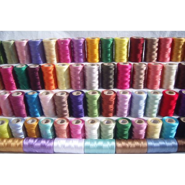 Customized Brow Red 100 Spun Polyester Sewing Thread 20S / 2 20s / 3 Count