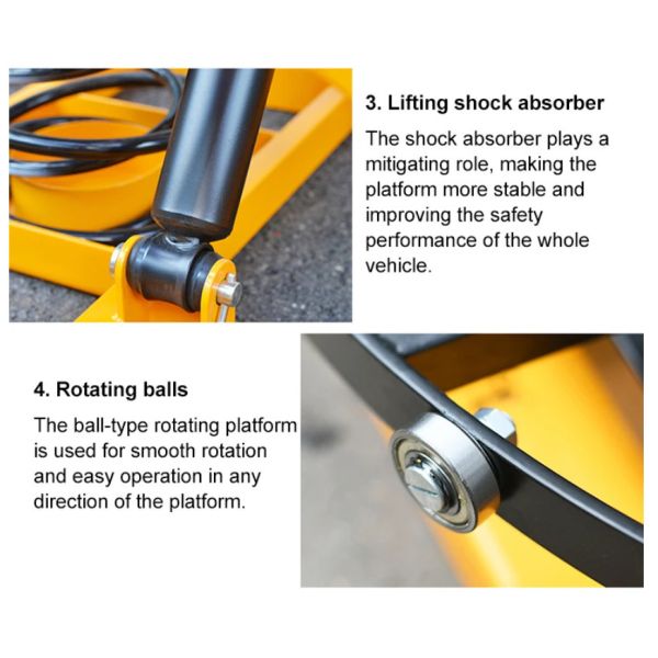360 Palletpal 1000kg Forklift Table Lever Loader For Cargo