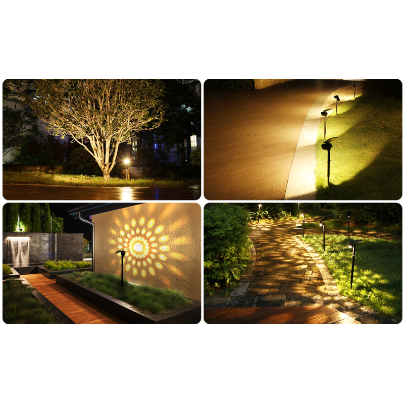 Warm White Solar Path Light Decorative Solar Powered Path Lights 5V