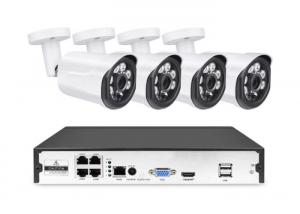 2MP 4 Camera Poe Nvr Surveillance System  , IP66 Poe Video Security System