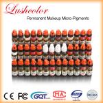 Plump Red Semi Permanent Makeup Pigments Lip Eyebrow Tattoo Ink 38 Colors to