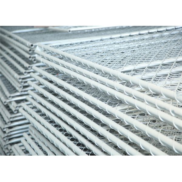 Chain Mesh Construction Wire Fence Panels OD 33.2mm wall thick 1.5mm Mesh 60mmx60mm Diameter 2.7mm