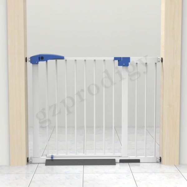 11.85 Inch Extendable Baby Gate , Ecofreindly Metal Dog Gate For Stairs