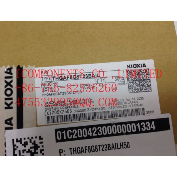 THGAF8G8T23BAIL Kioxia NAND FLASH IC 256Gb （32G x 8） UFS 153-WFBGA（11.5x13）