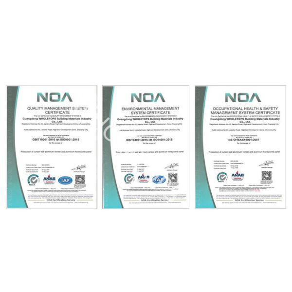 1.Waterproof Aluminum Cladding Panel with SGS Certificate for Building Decoration 6