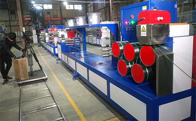 100% Strap Scrap 3 Lines Plastic PET Strapping Band Extrusion Line