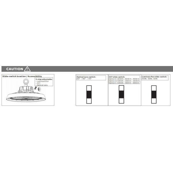 LED Highbay Light with Multiple Control Options Including 1 10V Motion Sensor and Emergency Lighting for Flexible Industrial