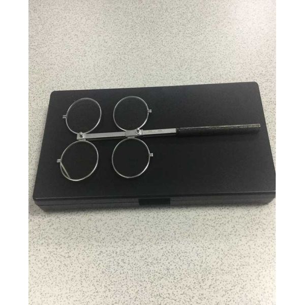 Adjustable PD Scale Copper 4 Lens Confirmation Test Optometry Flipper
