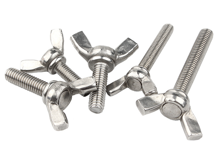 ANSI/ASME Standard M6 M8 M10 Stainless Steel Wing Bolt And Nuts Resistant to Corrosion for Industrial Machinery