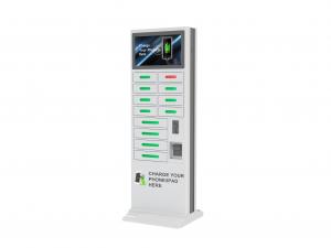 China Restaurant Quick Charger Public Mobile Phone Charging Station Built In Cable on sale