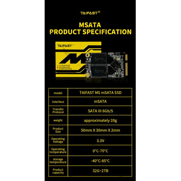 Internal SSD 1tb Msata Sata Solid State Drive For Laptop Desktop Disk