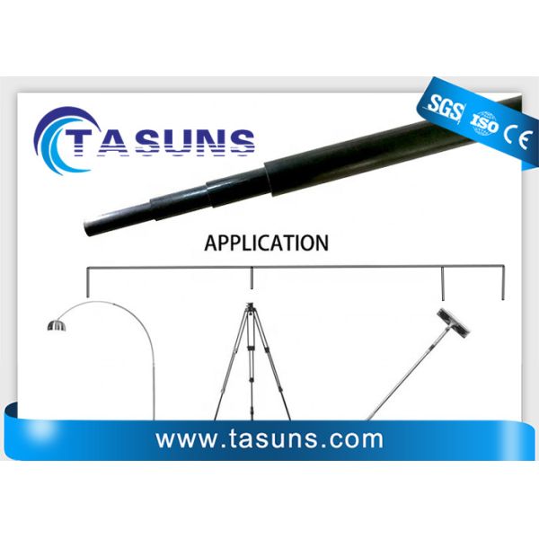 3k Weave Roll Wrapped Spliced Carbon Fiber Telescopic Pole Extendable