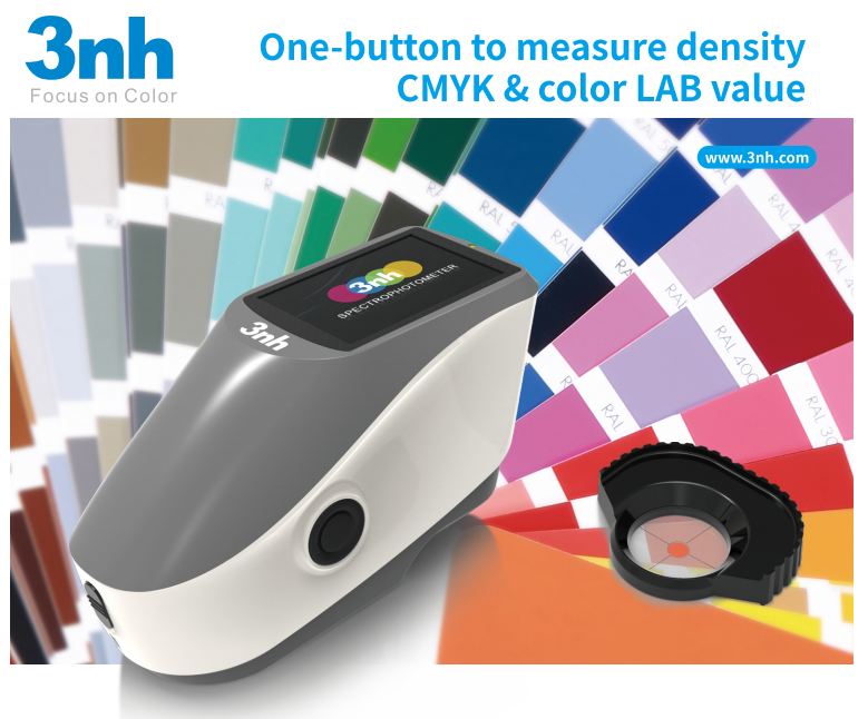 3nh YD5050Plus Grating Spectrodensitometer Replace X-Rite Exact Color Offset Ink Painting Digital TFT Densit Spectrometer