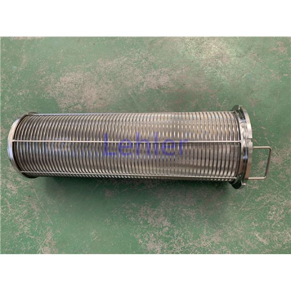 Fine Chemical Filtration Wedge Wire Filter Elements Automatic Self Cleaning
