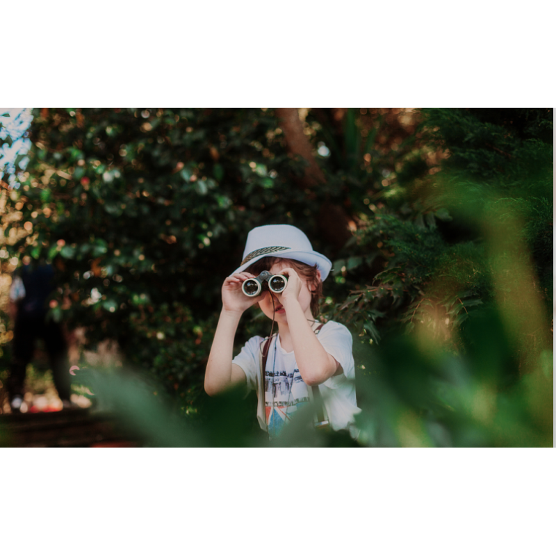 Foreseen Children binocular Compact Folding High Resolution 8 X 20 Binoculars for Bird Watching