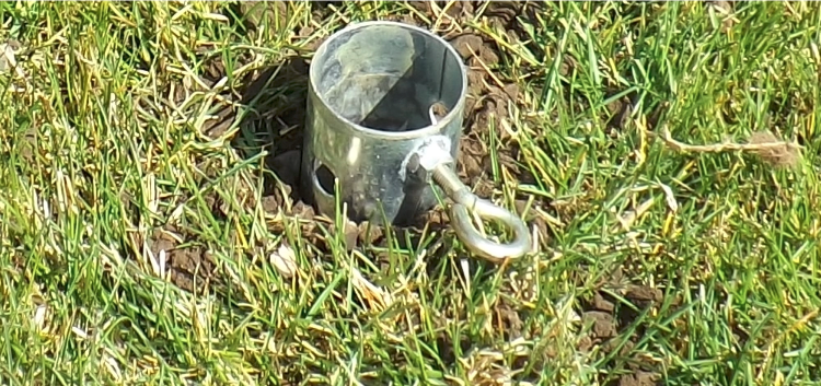 4.0mm Earth Pole Spiral Galvanised Post Ground Screw With Flange