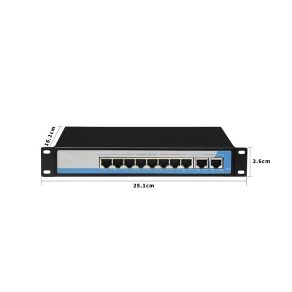 10 / 100M Industrial Ethernet Switch , 2Gbps Bandwidth Industrial Gigabit Ethernet Switch