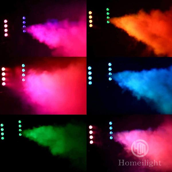 1500W RGB 3In1 Colorful LED Bubble and Smoke Machine Fog Haze Machine