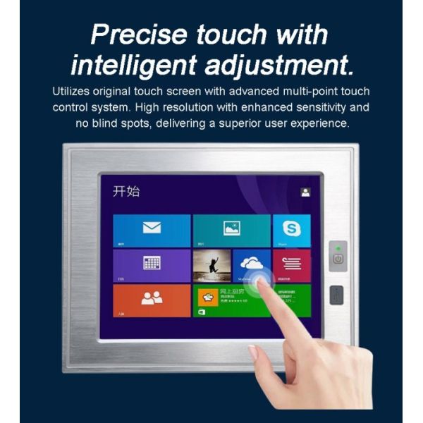 10.1 inch Custom IP65 IP67 1000 Nits Embedded Pc Win 10 All in One Fanless Embedded Touchscreen industrial all-in-one computers