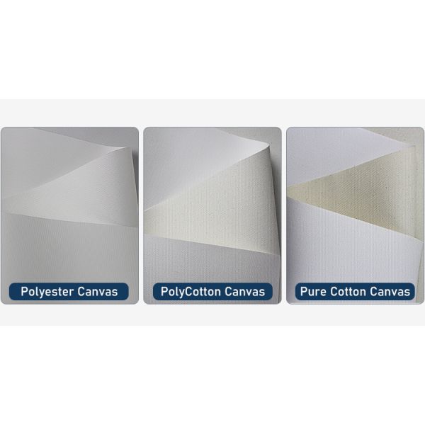 Eco Solvent Inkjet Printing High Durability Blank Matte 100% Polyester Canvas Rolls