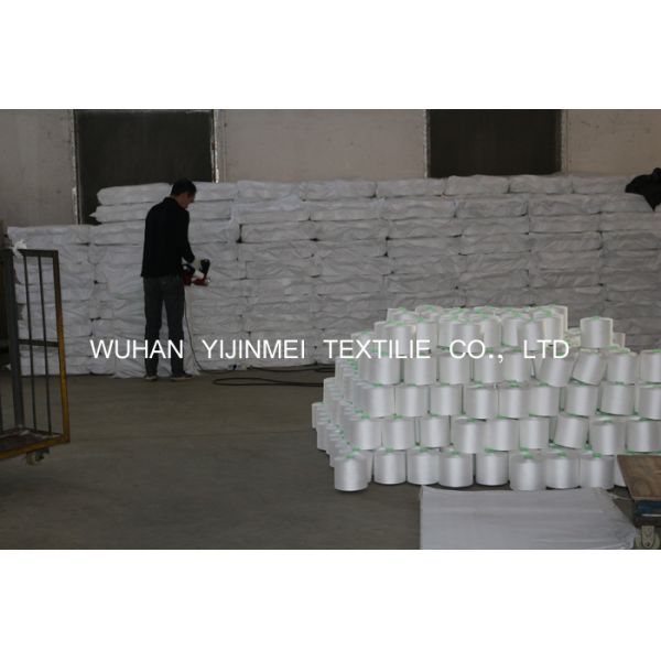 Ring Spinning 100 Polyester Sewing Thread Yarn 30/2 On Plastic Dyeing Cones