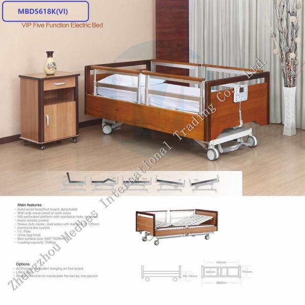 Five Function ICU Electric Homecare Flat Bed