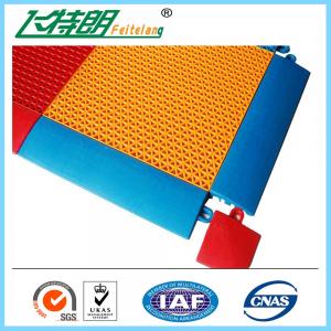 Quality Synthetic Badminton Court Flooring / Anti Skid Outdoor Rubber Playground Surface for sale