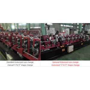 Automatic Building Material C U Z Steel Purlin Profile Roll Forming Machine