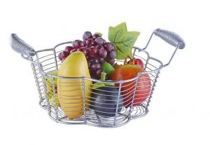 China Food Grade Metal Mesh Wire Fruit Basket Stainless Steel Material For Home Storage on sale