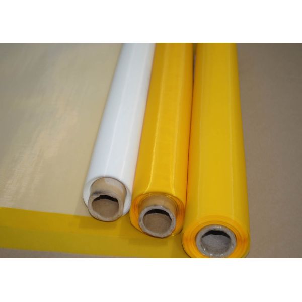 Polyester / Malla Serigrafia Screen Printing Fabric Mesh Yellow Silk Printing