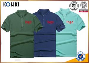 Men'S Navy Color Personalized Polo Shirts Stand Collar Fashion T - Shirt