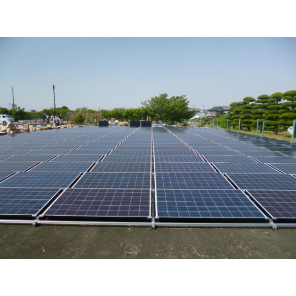 Highly Flexible Flat Roof Ground Mount Solar PV Mounting Systems Anodized Alumiunm