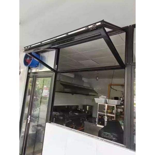 Patio-Integrated Folding Window System Enabling Effortless Entertaining Transitions Between Kitchen and BBQ Areas