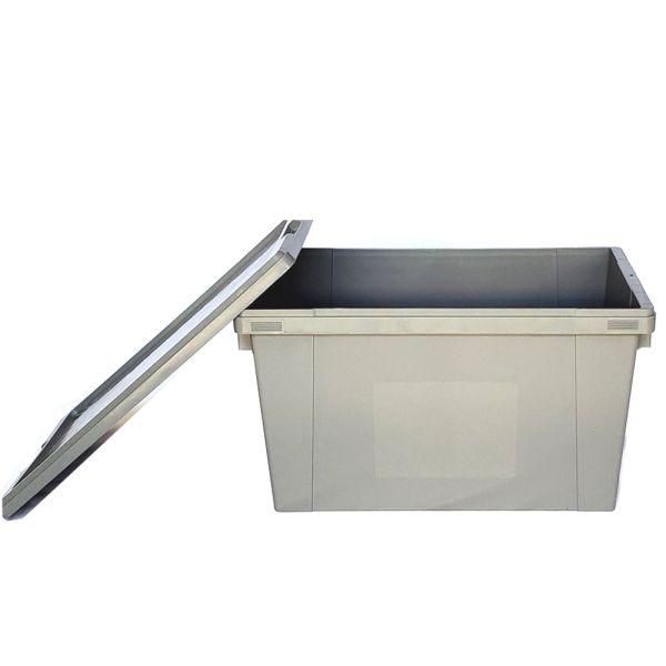 Industrial Design Stackable Plastic Storage Boxes PP Material and Lids for Organization
