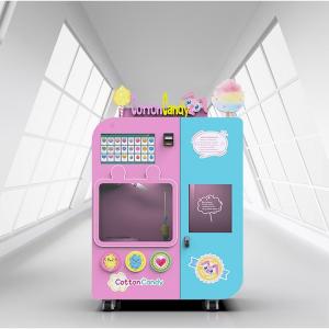 Quality Vertical Automatic Fairy Floss Vending Machine 220V 240V Cotton Candy Vending Machine for sale