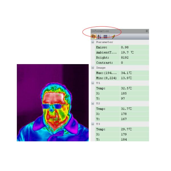 Human-body Temperature Checking Infrared Imaging Thermal Camera Thermometer