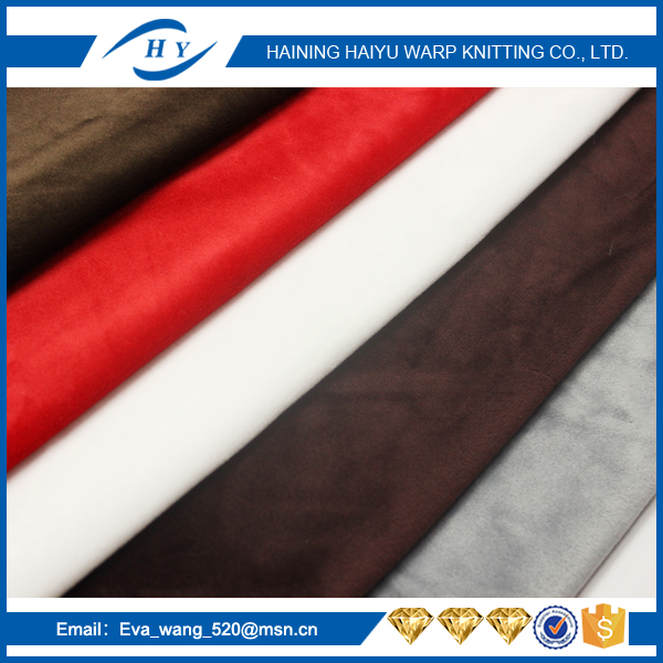 polyester material knitted velboa fabric blanket Fabric