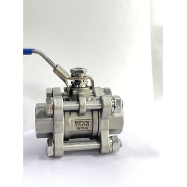 3-PC Munual Screwed End Ball Valve for Water Distribution within Normal Temperature