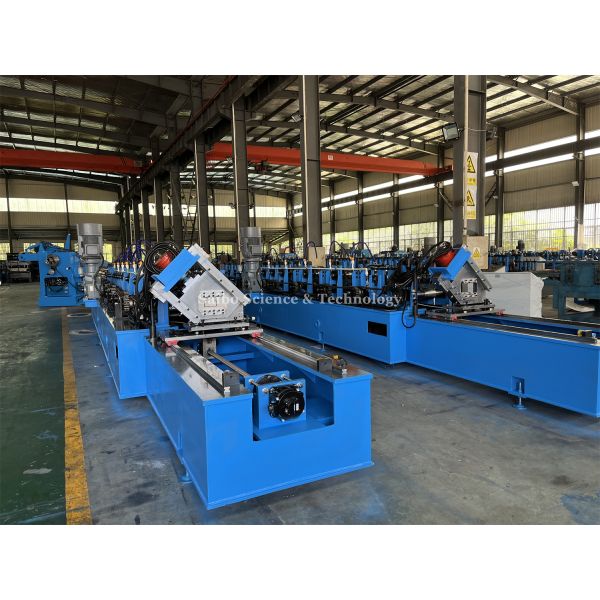 Precision PLC Control Solar Roll Forming Machine 14 Stations 7.5kw Hydraulic Cutting Power