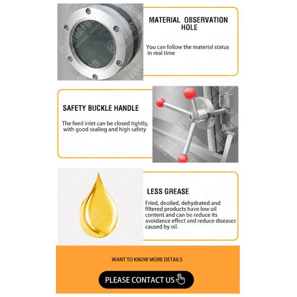 304 Stainless Steel 0.098Mpa 15kg/Time Deep Fryer Machine