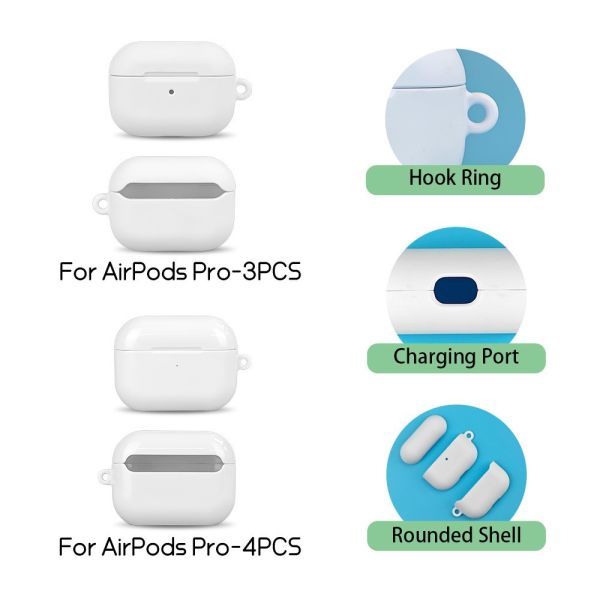 Custom PC Coated 3D Sublimation Airpods Pro Case For Heat Transfer