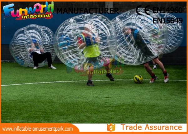 Buy Clear TPU Inflatable Human Knocker Ball , Inflatable Ball Suit at wholesale prices