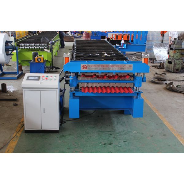 Ibr Roof 0.8mm Sheet Roll Forming Machine Double Deck Full Automatic