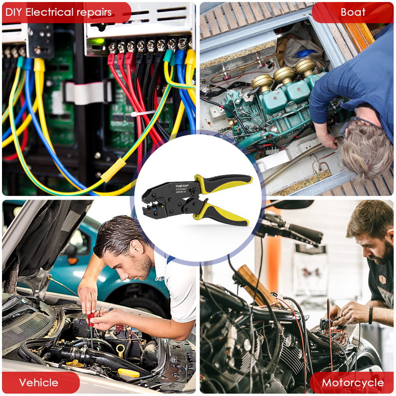 Industrial Durable Ratcheting Wire Crimping Tool For Electronics